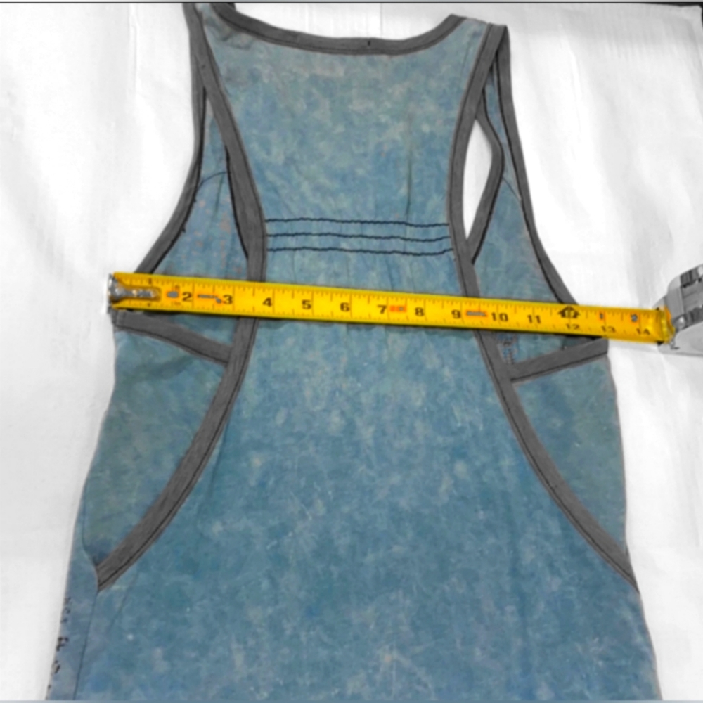 Salvage Sky Blue and Gray Tank - Picture 6 of 6